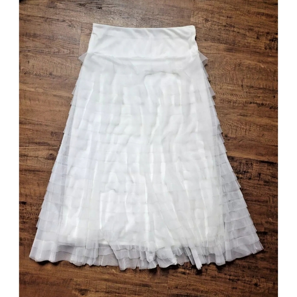 John Mark tiered maxi skirt